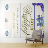 60周年結婚記念日のダイヤモンドアイリス タペストリー (インサイチュ(横))