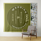 60周年結婚記念日のダイヤモンドオーキッド タペストリー (インサイチュ(横))