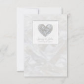 60周年結婚記念日のダイヤモンドハート サンキューカード (正面)