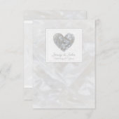 60周年結婚記念日のダイヤモンドハート サンキューカード (正面/裏面)