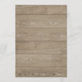 60周年結婚記念日のラスティックウッド ヴィンテージ ラッセル 招待状 (裏面)