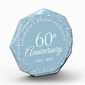 60周年結婚記念日のラブハーツコンフェッティ フォトブロック (左)