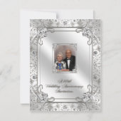 60周年結婚記念日の写真招待状カード 招待状 (正面)