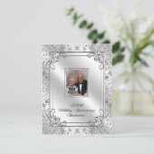 60周年結婚記念日の写真招待状カード 招待状 (スタンド正面)