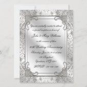 60周年結婚記念日の写真招待状カード 招待状 (裏面)