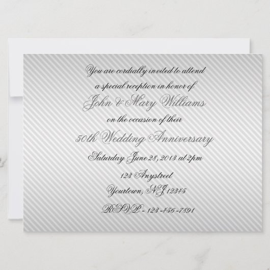 60周年結婚記念日の写真招待状カード 招待状 (裏面)