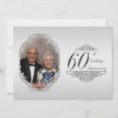 60周年結婚記念日の写真招待状カード 招待状 (正面)