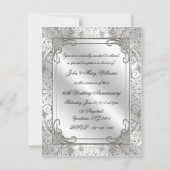 60周年結婚記念日の写真招待状カード 招待状 (裏面)