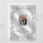 60周年結婚記念日の写真招待状カード 招待状 (正面)