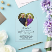 60周年結婚記念日の写真「私たちはまだ愛し合っている」 アクリル招待状 (インサイチュ (ウェディング))