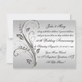 60周年結婚記念日の招待状カード 招待状 (裏面)