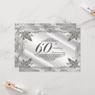 60周年結婚記念日の招待状カード 招待状