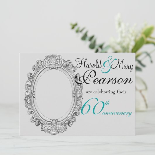 60周年結婚記念日の招待状 招待状 (スタンド正面)