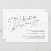60周年結婚記念日の招待状 招待状 (正面/裏面)