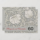 60周年結婚記念日の招待状 招待状 (正面/裏面)