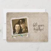 60周年結婚記念日の誓い更新 招待状 (正面)