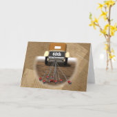 60周年結婚記念日の贈り物 カード (黄色い花)