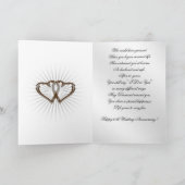 60周年結婚記念日グリーティングカード カード (内部)