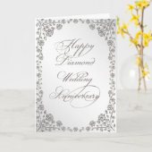 60周年結婚記念日グリーティングカード カード (黄色い花)