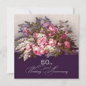 60周年結婚記念日パーティーの招待状 招待状 (正面)