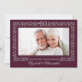 60周年結婚記念日パーティー招待状 招待状