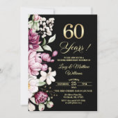 60周年結婚記念日フォト 招待状 (正面)
