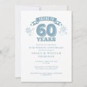 60周年結婚記念日写真におめでとう 招待状 (正面)