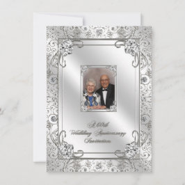 60周年結婚記念日写真招待状カード 招待状