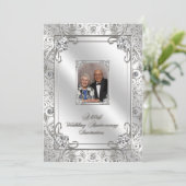 60周年結婚記念日写真招待状カード 招待状 (スタンド正面)