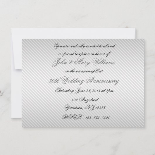 60周年結婚記念日写真招待状カード 招待状 (裏面)