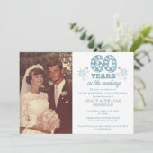 60周年結婚記念日写真 招待状 (スタンド正面)