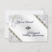 60周年結婚記念日出欠カード 招待状 (正面)