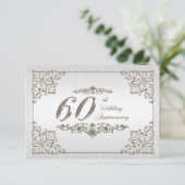 60周年結婚記念日出欠確認カード 招待状 (スタンド正面)