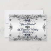 60周年結婚記念日出欠確認招待状 招待状 (正面)