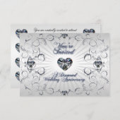 60周年結婚記念日出欠確認招待状 招待状 (正面/裏面)