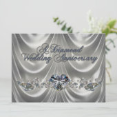 60周年結婚記念日招待状カード 招待状 (スタンド正面)