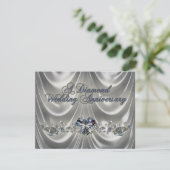 60周年結婚記念日招待状カード 招待状 (スタンド正面)