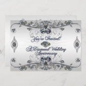 60周年結婚記念日招待状カード 招待状 (正面/裏面)