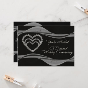 60周年結婚記念日招待状カード 招待状