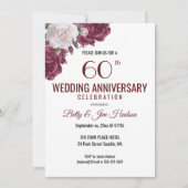 60周年結婚記念日招待状 招待状 (正面)