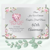 60周年結婚記念日招待状 招待状