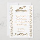 60周年結婚記念日祝賀会 招待状 (正面)