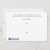 60周年結婚記念日 フラグパニの招待状 招待状 (裏面)