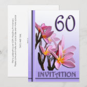 60周年結婚記念日 フラグパニの招待状 招待状 (正面/裏面)