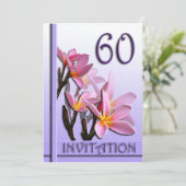60周年結婚記念日 フラジィパニのご招待 招待状 (スタンド正面)