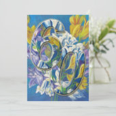 60周年結婚記念日 フリージアの招待状 招待状 (スタンド正面)