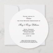 60周年結婚記念日 赤いバラのハート エレガントⅠ 招待状 (裏面)