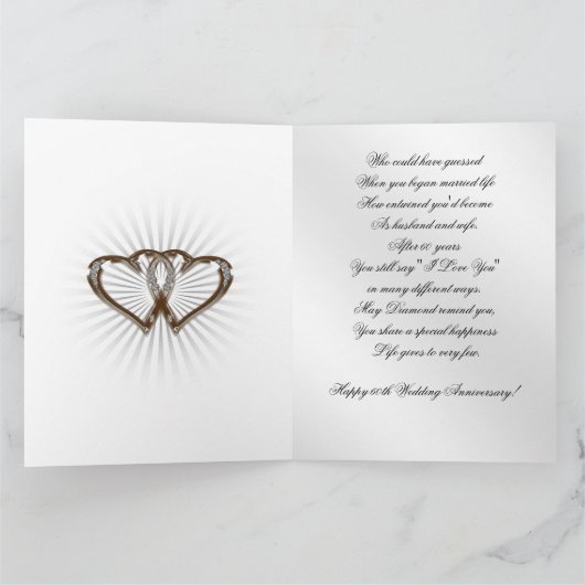 60周年結婚 カード (内部)