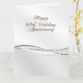 60周年結婚 カード (黄色い花)