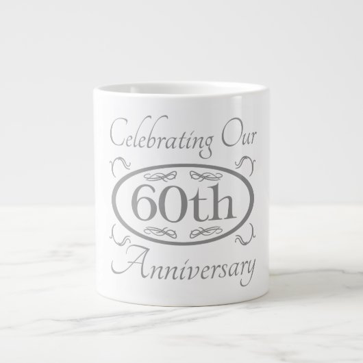 60周年結婚 ジャンボコーヒーマグカップ (正面)